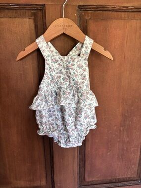 Edgehill Collection Floral Baby Ruffle Romper